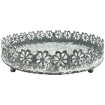 TablettSet/4 Junker, grau, Metall, 17x17x5,5 cm