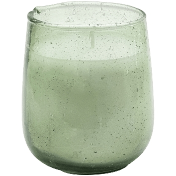 Kerze im Glas Vitreous, Glas/Wax, 9,5x9,5x11 cm