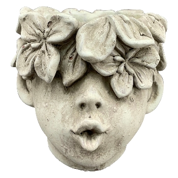PflanzKopf StoneArt, Zement, 13x13x12 cm