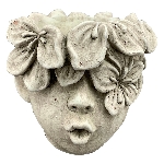 PflanzKopf StoneArt, Zement, 15x15x13,5 cm