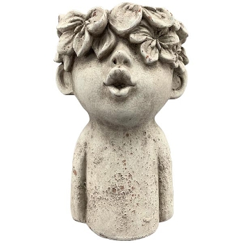PflanzBüste StoneArt, Zement, 17x17x24,5 cm