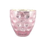 WindLicht Coloré, pink, Glas, 8x8x7 cm