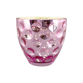 WindLicht Coloré, pink, Glas, 8x8x7 cm