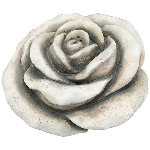 Rose Valo, creme, Zement, 10,5x10,5x6,5 cm
