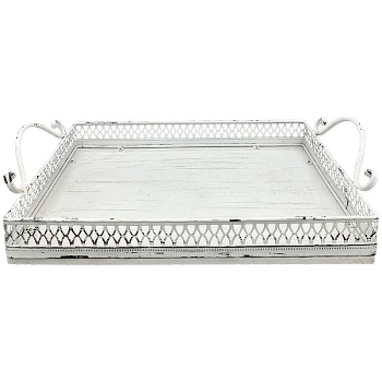 TablettSet/2 Bloom, Metall/Holz, 44,5x24x10,5 cm,