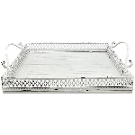 TablettSet/2 Bloom, Metall/Holz, 44,5x24x10,5 cm,