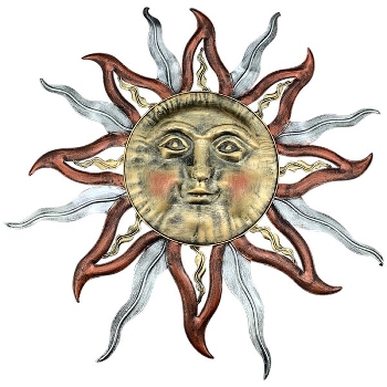 WandHänger Sonne ArtFerro, kupfer, Metall, 77x4x77 cm