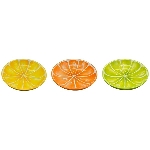 Schale Citron, gelb/grün/orange, Keramik, 20x20x5 cm