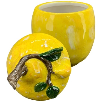 ZitronenDose Frutta, gelb, Keramik, 18x18x27,5 cm