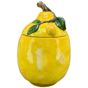 ZitronenDose Frutta, gelb, Keramik, 18x18x27,5 cm