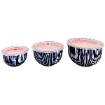 FrischHalteSchüsselSet/3 TAZZA, Keramik, 11x7 cm