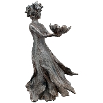 FrauenSkulptur TroupeR, Polyresin, 35x21,8x56,3 cm