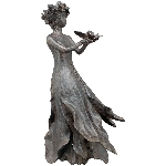 FrauenSkulptur TroupeR, Polyresin, 35,5x22,8x56,3 cm