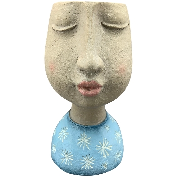 PflanzKopf CrivA, Polyresin, 11,8x12,5x21 cm