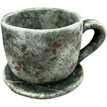 PflanzTasse Valo, grau, Zement, 20,5x16x13 cm