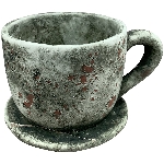 PflanzTasse Valo, grau, Zement, 20,5x16x13 cm