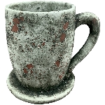 PflanzTasse  Valo, grau, Zement, 21,5x16x19 cm
