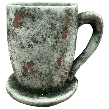 PflanzTasse Valo, grau, Zement, 21,5x16x19 cm