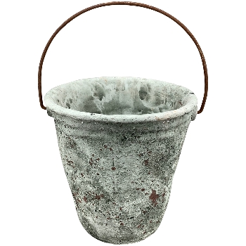 PflanzEimer Valo, grau, Zement, 16x16x14 cm
