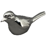 Vogel ArgenT, silber, Keramik, 20x7x7 cm, 15x7x13 cm