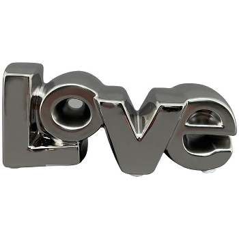 LOVE ArgenT, mattsilber, Keramik, 16x5,5x6 cm
