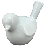 Vogel Ivory, weiß, Keramik, 13,5x7,5x11 cm, 13,5x7,5x10 cm