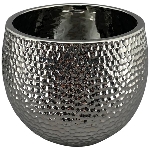 Topf ArgenT, silber, Keramik, 16x16x13 cm