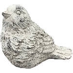 Vogel Valo, creme, Polyresin, 15,5x9x13 cm