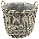 PflanzKorbSet/2 Willow, natur, Rattan, 40x40x34 cm, 46x46x38 cm