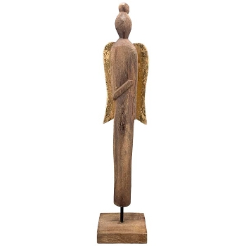Engel Artisanal, natur, Holz, 18x10x60 cm
