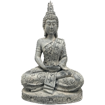 Buddha TARO, grau, MGO, 20x31x51 cm