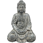 Buddha Taro, grau, MGO, 21x29x42 cm