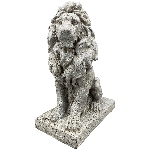 Löwe TARO, grau, MGO, 18x28x38 cm