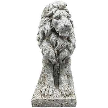 Löwe TARO, grau, MGO, 18x28x38 cm