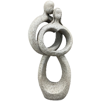Skulptur TARO, grau, MGO, 15,5x25x60 cm