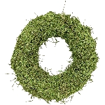 Kranz Willow, grün, Rattan/Moos, 25x25x6 cm