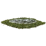 PflanzJardieniere Willow, grün, Moos, 54x16x9 cm