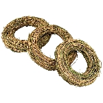 Kranz Willow, natur/grün, Rattan, 30x30x6 cm