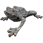 Frosch TARO, grau, MGO, 26x32x10,5 cm