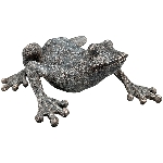 Frosch TARO, grau, MGO, 26x32x10,5 cm