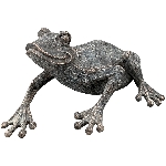Frosch TARO, grau, MGO, 26x38,5x14 cm