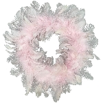 FederKranz FedeR, pink, Feder, Ø 25 cm