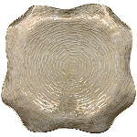 Tablett Aurum, creme/gold, Metall, 29x29x4 cm