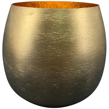 WindLicht Aurum, gold, Metall, 10x10x10 cm