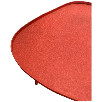 Tisch EnameL, rot, Metall, 42x39x38 cm