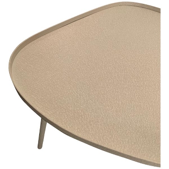 Tisch EnameL, grau, Metall, 44x44x43 cm