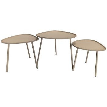 Tisch EnameL, grau, Metall, 44x44x43 cm
