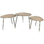 Tisch EnameL, grau, Metall, 44x44x43 cm