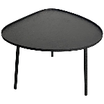 Tisch EnameL, schwarz, Metall, 54x49,5x49 cm