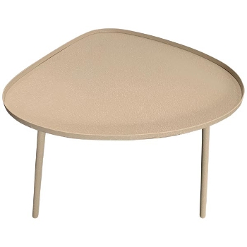 Tisch EnameL, grau, Metall, 54x49,5x49 cm